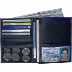 123 Cheap Checks RFID Korumal� Erkek Deri Pasaportluk (Siyah)