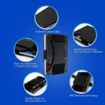 AhTai RFID Korumal Erkek Karbonfiber Kartlk (Siyah)