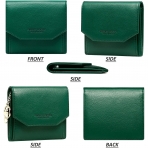 Badiya RFID Korumal� Kad�n Deri C�zdan (Ye�il)