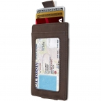 Access Denied RFID Korumal Erkek Deri Kartlk (Kahverengi)