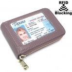 Generic RFID Korumal Kadn Deri Czdan (Mor)