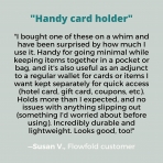 Flowfold RFID Korumal Erkek Karbonfiber Kartlk (Mavi)
