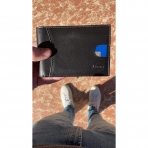 Avera  RFID Korumal Erkek Deri Kartlk (Siyah)