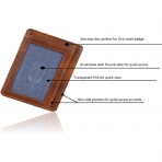 Amazon Essentials RFID Korumal Erkek Deri Kartlk (Kahverengi)