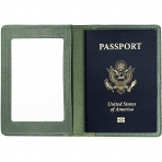 AGBIADD RFID Korumal Erkek Deri Pasaportluk (Yeil)