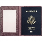 AGBIADD RFID Korumal Erkek Deri Pasaportluk (Mor)