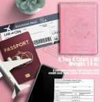 Sizobi RFID Korumal Kadn Deri Pasaportluk (Pembe)