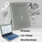 Sizobi RFID Korumal Kadn Deri Pasaportluk (Yeil)