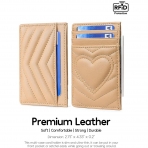 AUNER LEATHER RFID Korumal Erkek Deri Kartlk (Krem)