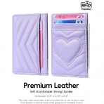 AUNER LEATHER RFID Korumal Erkek Deri Kartlk (Mor)