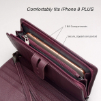 Bveyzi RFID Korumal� Kad�n Deri C�zdan (Mor)