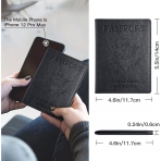 Cokokert  RFID Korumal Erkek Deri Pasaportluk (Siyah)