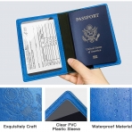 Cokokert  RFID Korumal Erkek Deri Pasaportluk (Mavi)