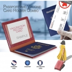 Mokrol  RFID Korumal Erkek Deri Pasaportluk (Renkli)(2 Adet)