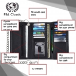 F&L CLASSIC RFID Korumal Erkek Deri Czdan (Siyah)