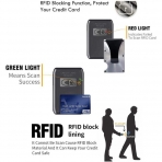 Generic RFID Korumal Erkek Alminyum Kartlk (Yeil)