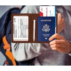 JanCalm RFID Korumal Erkek Deri Pasaportluk (Kahverengi)