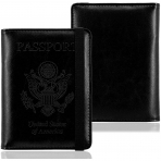 JanCalm RFID Korumal Erkek Deri Pasaportluk (Siyah)