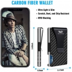 Waylipun RFID Korumal Erkek Carbonfiber Kartlk (Gri)