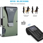 Waylipun RFID Korumal Erkek Alminyum Kartlk (Yeil)