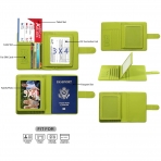 Rabbitale RFID Korumal Erkek Deri Pasaportluk (Yeil)