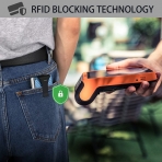 navor  RFID Korumal Erkek Karbonfiber Kartlk (Mavi)