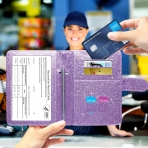 MCmolis RFID Korumal Erkek Deri Pasaportluk (Mor)