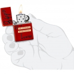 Zippo Red Box Top Design Red Pocket akmak