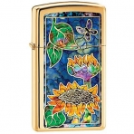 Zippo Lighter Slim Fusion Sunflowers akmak