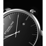 Stuhrling Original Erkek Calfskin Saat (Siyah)
