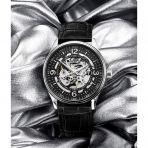 Stuhrling Original Automatic Skeleton Saat (Siyah/2)