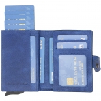 BOULETTA RFID Korumal Erkek Deri Czdan (Mavi)