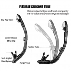 Aegend Dry Snorkel, Dive Mask Easy-Breath Free Diving Snorkel for