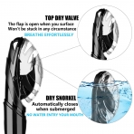 Aegend Dry Snorkel, Dive Mask Easy-Breath Free Diving Snorkel for