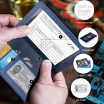 Beanumerous RFID Korumal� Erkek Deri Kartl�k (Mavi)