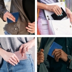 Beanumerous RFID Korumal� Erkek Deri Kartl�k (Mavi)