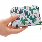 KUKOO RFID Korumal� Kad�n Deri C�zdan (Ye�il)