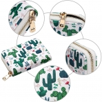 KUKOO RFID Korumal� Kad�n Deri C�zdan (Ye�il)