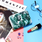 KUKOO RFID Korumal� Kad�n Deri C�zdan (Ye�il)