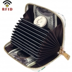 KUKOO RFID Korumal� Kad�n Deri C�zdan (Mor)