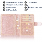 Anbelideb RFID Korumal Kadn Deri Pasaportluk (Pembe)