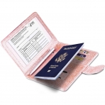 Anbelideb RFID Korumal Kadn Deri Pasaportluk (Pembe)