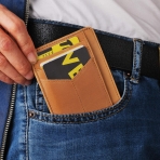 VBAX RFID Korumal Erkek Deri Kartlk (Kahverengi)