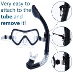 Dive IT Snorkel Mask - Snorkel Set - Scuba Mask with Dry norkel