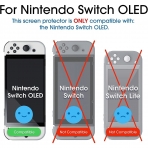 amFilm Nintendo Switch OLED Cam Ekran Koruyucu (2 Adet)