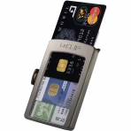 I-CLIP RFID Korumal� Erkek Deri C�zdan (Titanyum)