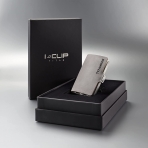 I-CLIP RFID Korumal� Erkek Deri C�zdan (Titanyum)