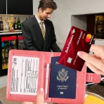 Uhitmi RFID Korumal Deri Pasaportluk (Pembe)