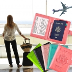 Uhitmi RFID Korumal Deri Pasaportluk (Pembe)