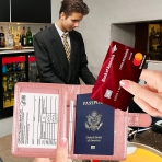 Uhitmi RFID Korumal Deri Pasaportluk (Pembe)